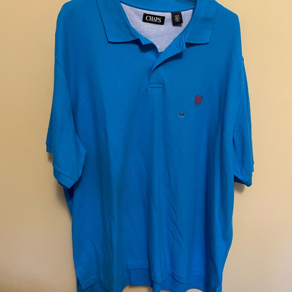 Chaps Men's Vibrant Blue Polo Shirt